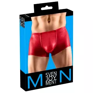 Lesklé push-up boxerky (červené)