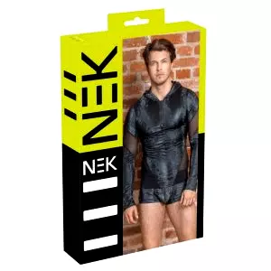 Páncovaný pánsky hoodie s kapucňou (čierny)