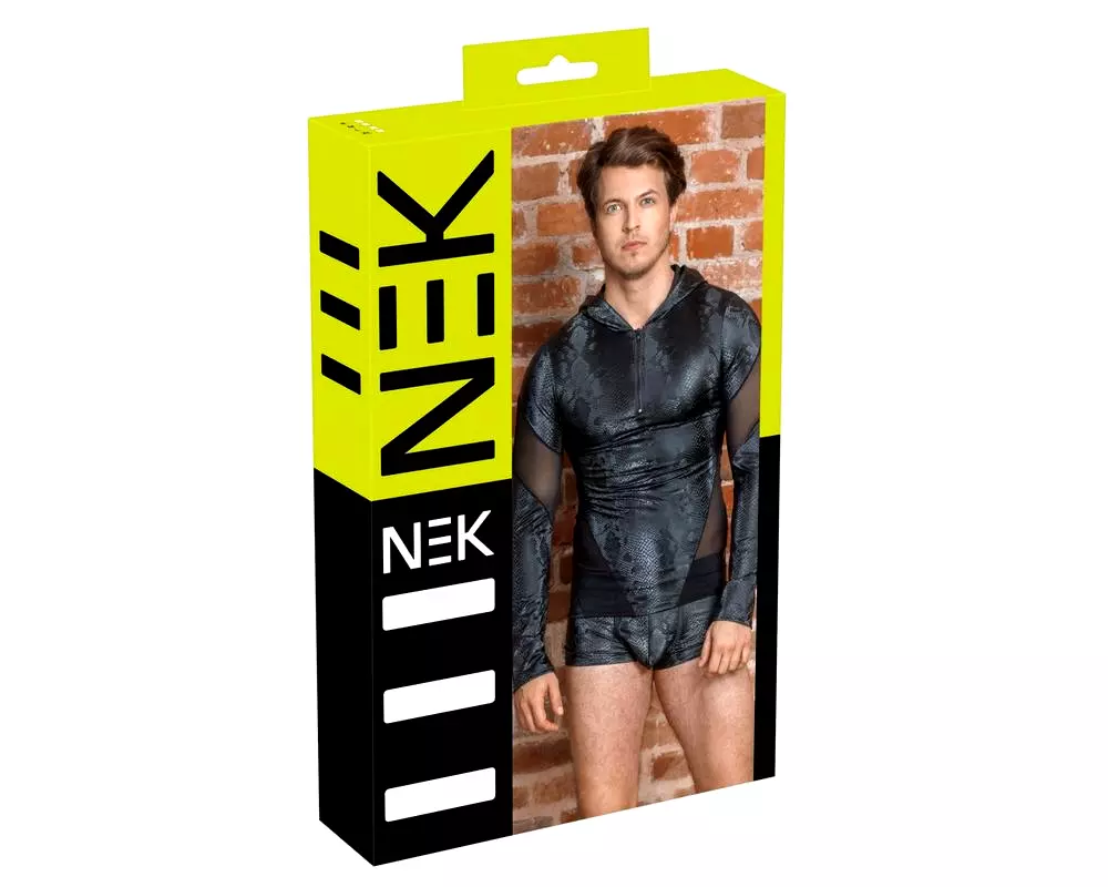 Páncovaný pánsky hoodie s kapucňou (čierny) Páncovaný pánsky hoodie s kapucňou (čierny)