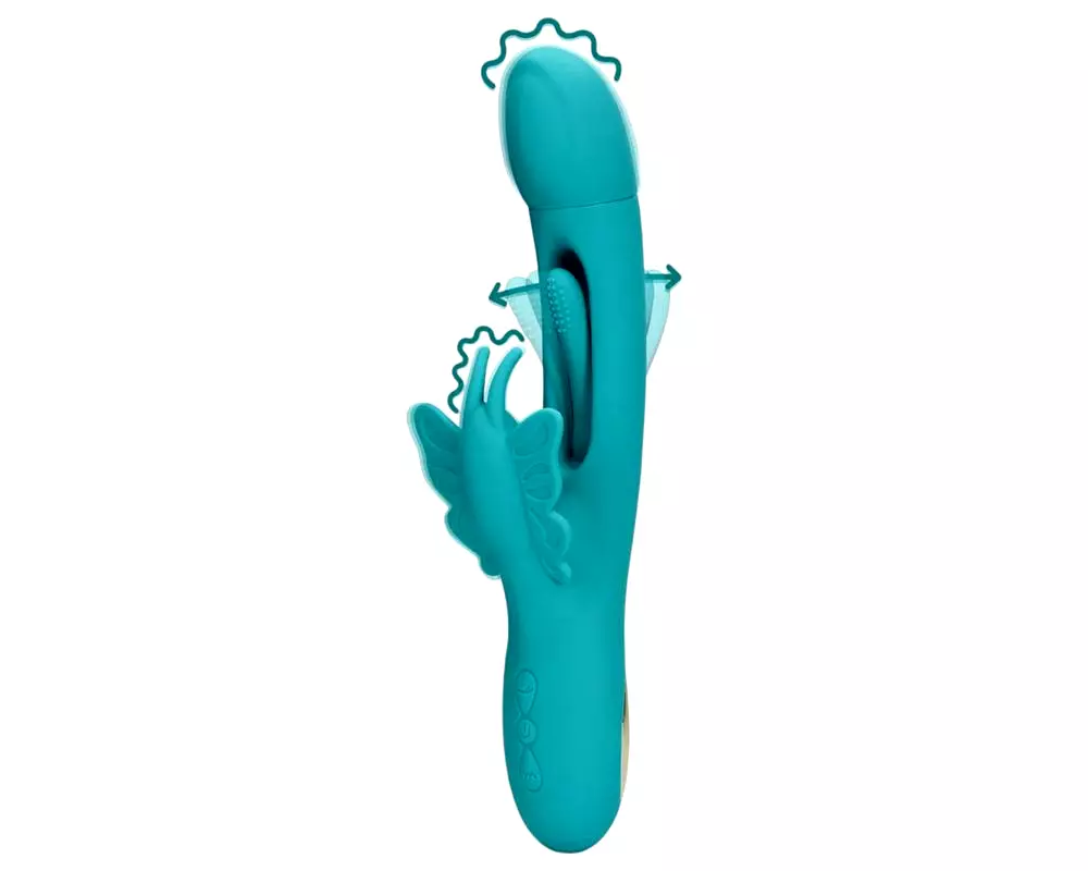 Motýľový jazýčkový vibrátor (tyrkysový) Motýľový jazýčkový vibrátor (tyrkysový)