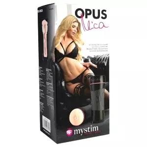 OPUS Mica - realistická umelá vagína masturbátor (prírodná-čierna)