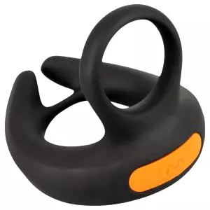 Vibračný krúžok na penis a semenníky (čierny)