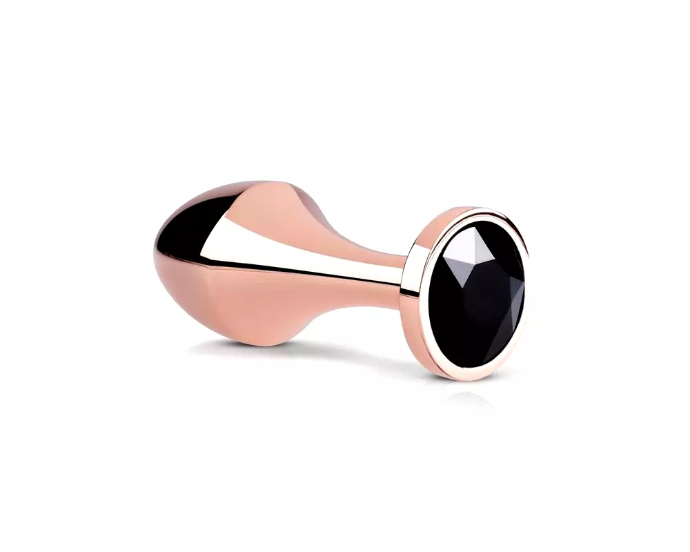Análny Šperk - čierny s kameňom (rosegold) Análny Šperk - čierny s kameňom (rosegold)