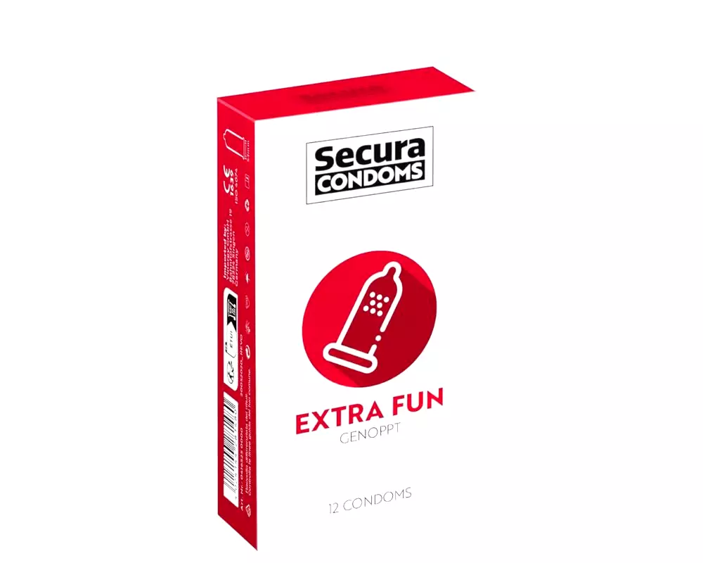 Extra Fun - bodkovaný kondóm 53mm (12ks) Extra Fun - bodkovaný kondóm 53mm (12ks)