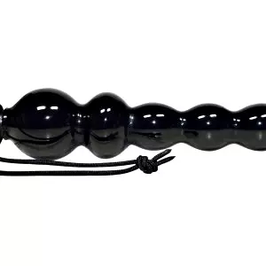 Black Jack - korálkový análny dildo (čierny)