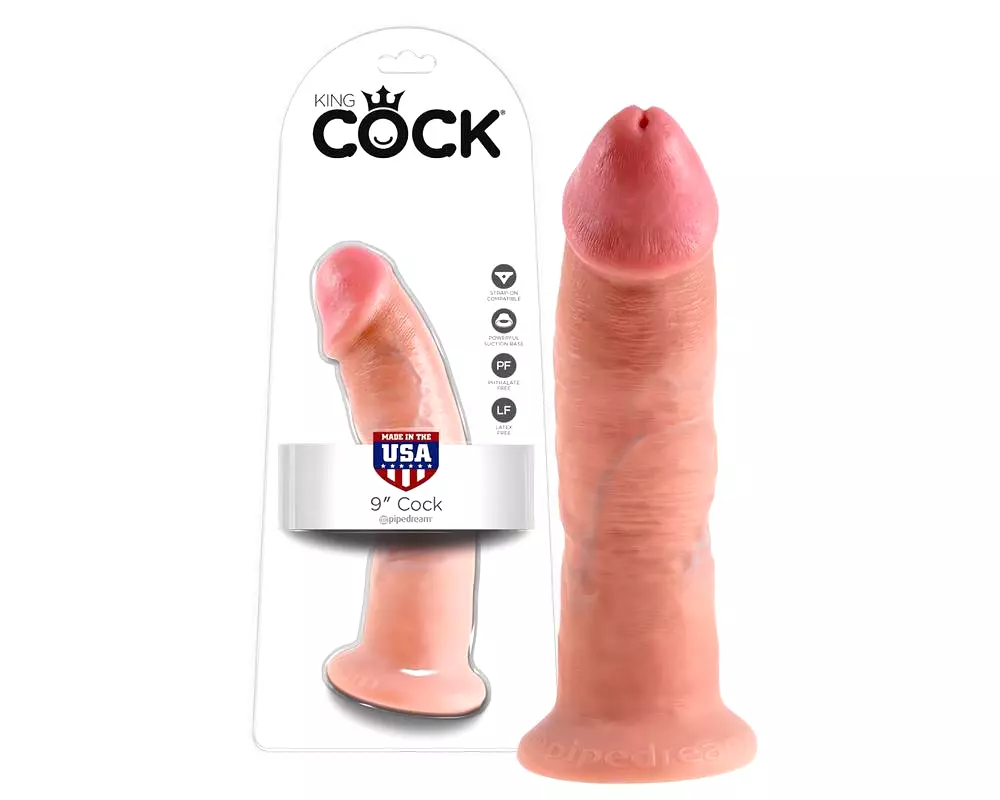 9 - realistický dildo s prísavkou (23cm) - prírodný 9 - realistický dildo s prísavkou (23cm) - prírodný