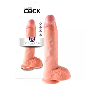 25 cm dildo so semenníkmi - naturálny vzhľad