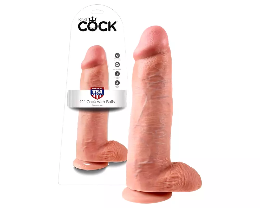 12 vajcový veľký dildo (30 cm) - prirodzený 12 vajcový veľký dildo (30 cm) - prirodzený