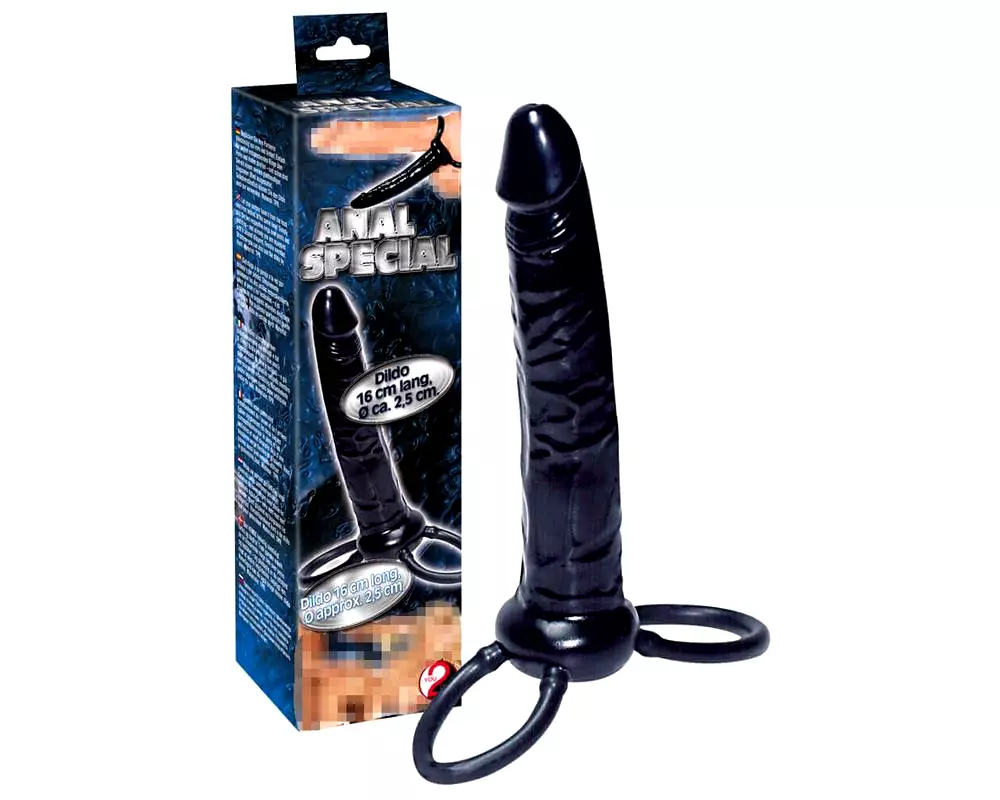 Špeciálny análny dildo - čierny Špeciálny análny dildo - čierny