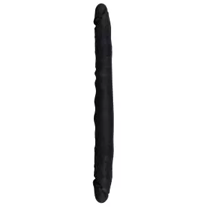 Silikónové duo dildo (čierne)