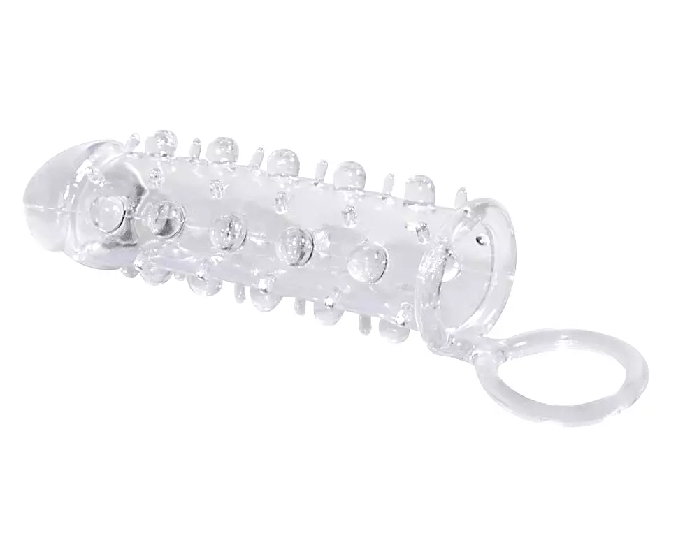 Kryštáľová pokožka - Krúžok s rukávom na penis Kryštáľová pokožka - Krúžok s rukávom na penis