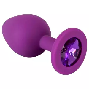 Farebná radosť - silikónová análny pomôcka - stredná (fialová)