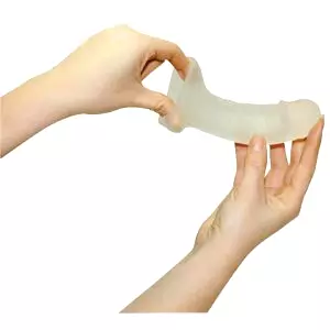 Zahusťujúci návlek na penis (biely)