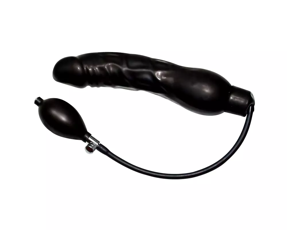 Latexová pumpovacia análna roztahovačka - čierna (veľká) Latexová pumpovacia análna roztahovačka - čierna (veľká)