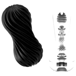 Flex - masturbátor (čierny)