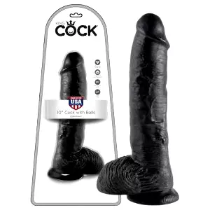 25 cm semenník dildo - čierny