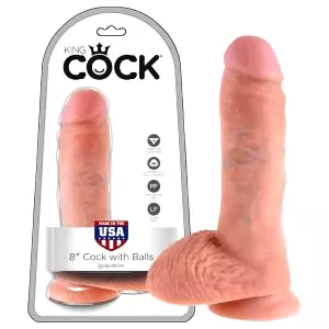 8 prírodný dildo (20 cm)
