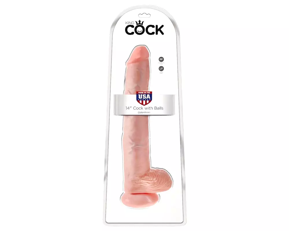 14 semenník 35cm dildo - naturálny 14 semenník 35cm dildo - naturálny
