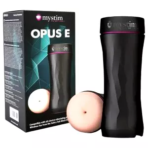 Opus E Anus - elektro masturbátor pre análnu stimuláciu (prírodná-čierna)