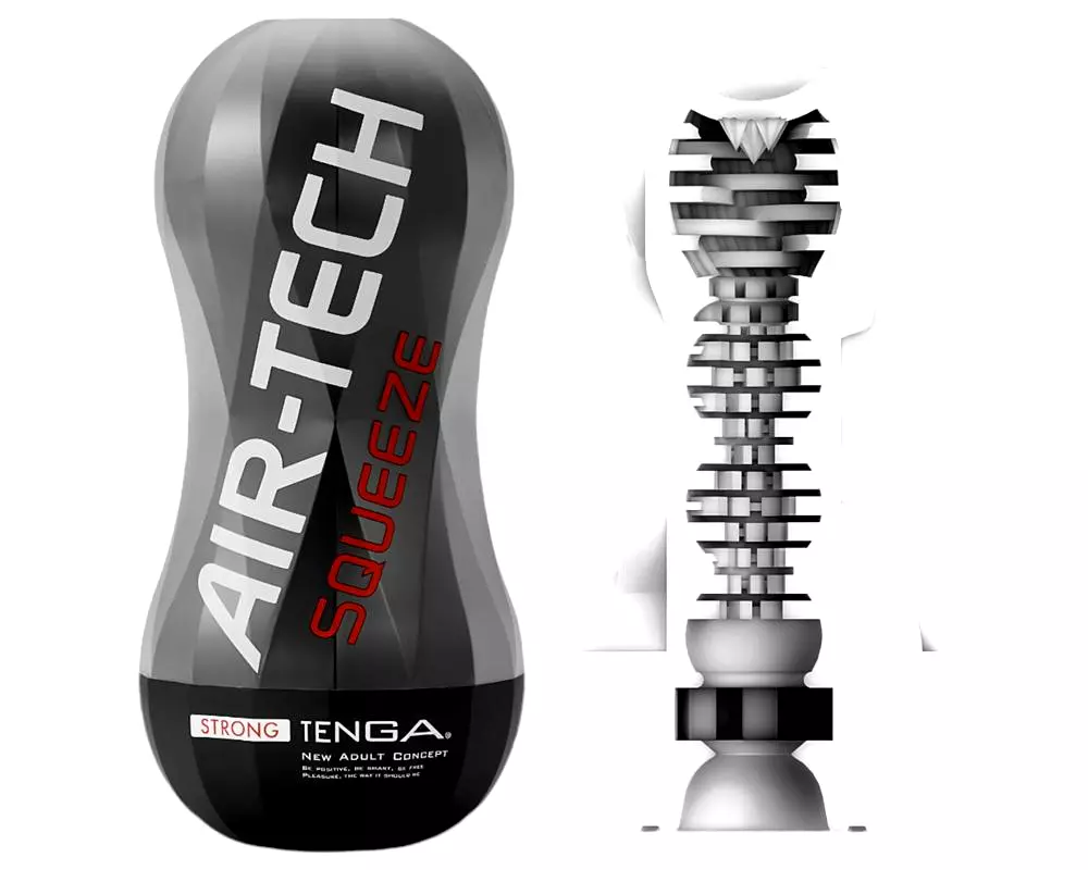 Air-Tech Squeeze Strong - sací masturbátor (čierny) Air-Tech Squeeze Strong - sací masturbátor (čierny)