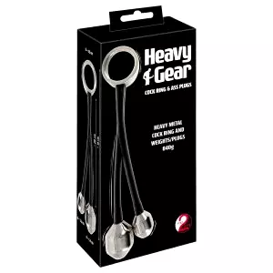 Heavy Gear - análna hmotnosť s krúžkom (čierna)