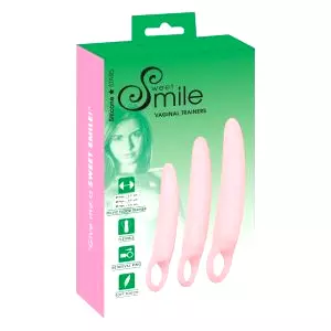 SMILE - Vagína Tréneri - Sada Dild - Ružová (3 ks)