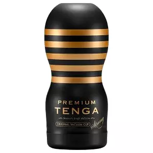 Premium Strong - jednorazový masturbátor (čierny)