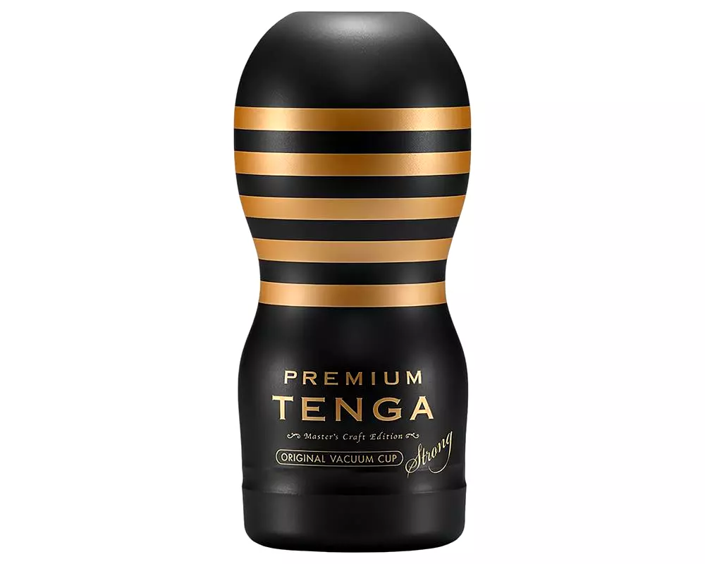 Premium Strong - jednorazový masturbátor (čierny) Premium Strong - jednorazový masturbátor (čierny)