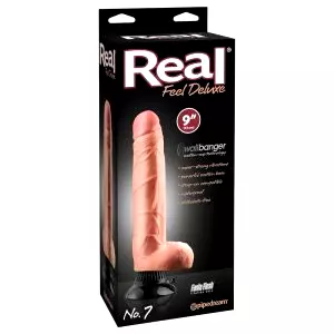 č.7 - realistický vibrátor s varlatami (prírodný)
