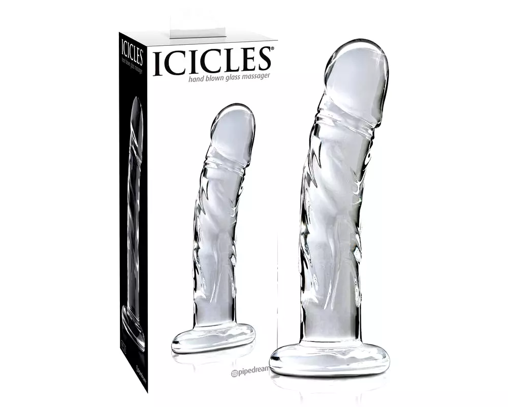 No. 62 - priesvitný sklený penisový dildo No. 62 - priesvitný sklený penisový dildo