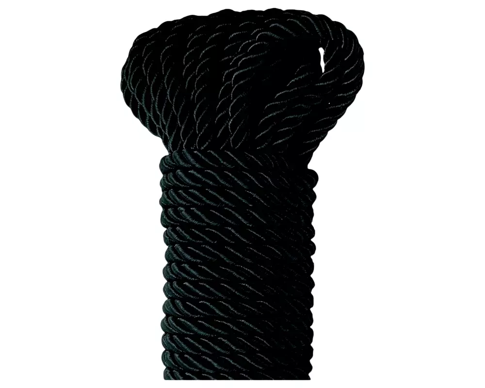 Hodvábne Lano - Shibari lano - 10m (čierne) Hodvábne Lano - Shibari lano - 10m (čierne)
