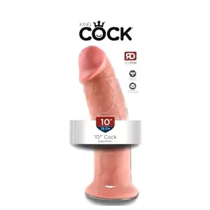 10 - veľký prísavný dildo (25cm) - prírodný