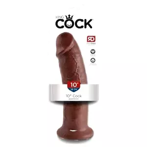 10 - veľký prísavkový dildo (25cm) - hnedý