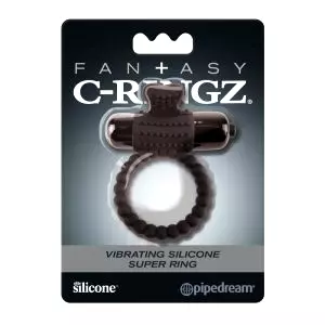 Fantasy C-Ringz - vibračný krúžok na penis (čierny)