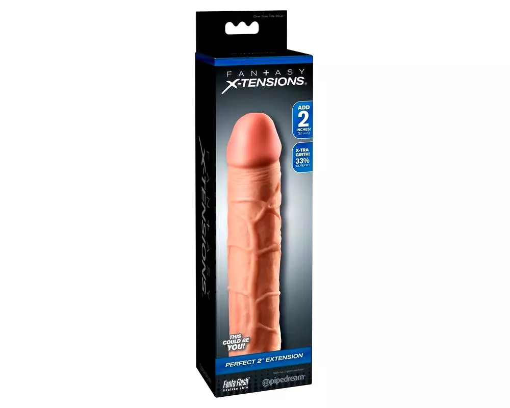 X-TENSION Perfect 2 - realistický nadstavec na penis (20 X-TENSION Perfect 2 - realistický nadstavec na penis (20