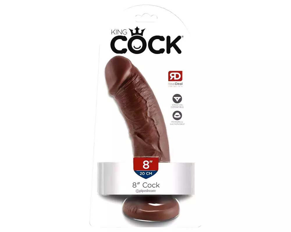 8 dildo (20 cm) - hnedý 8 dildo (20 cm) - hnedý
