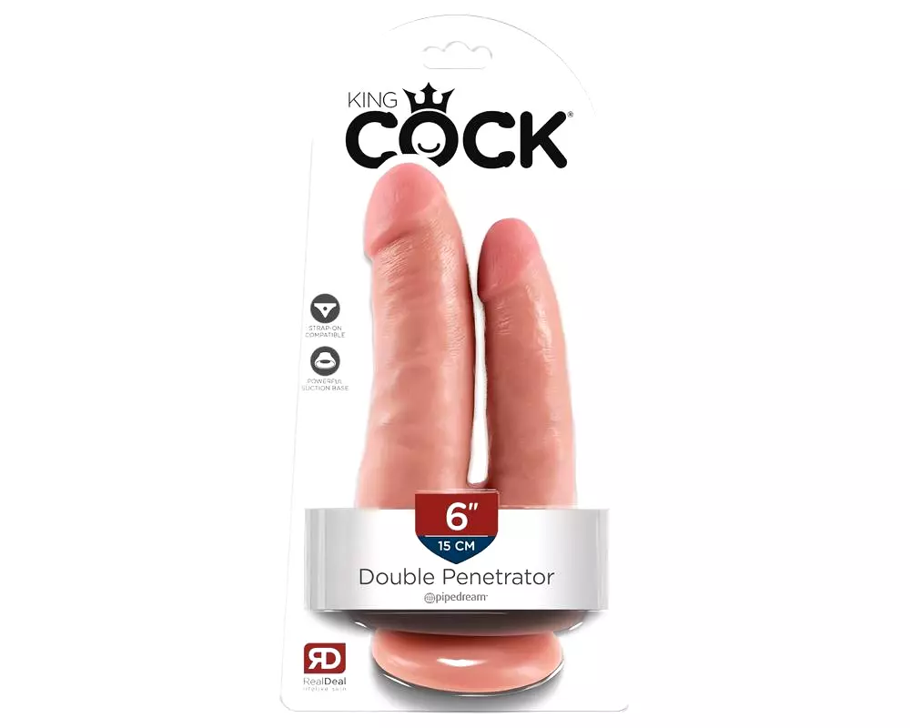 Duo - realistický dvojvrstvové dildo (naturálny) Duo - realistický dvojvrstvové dildo (naturálny)