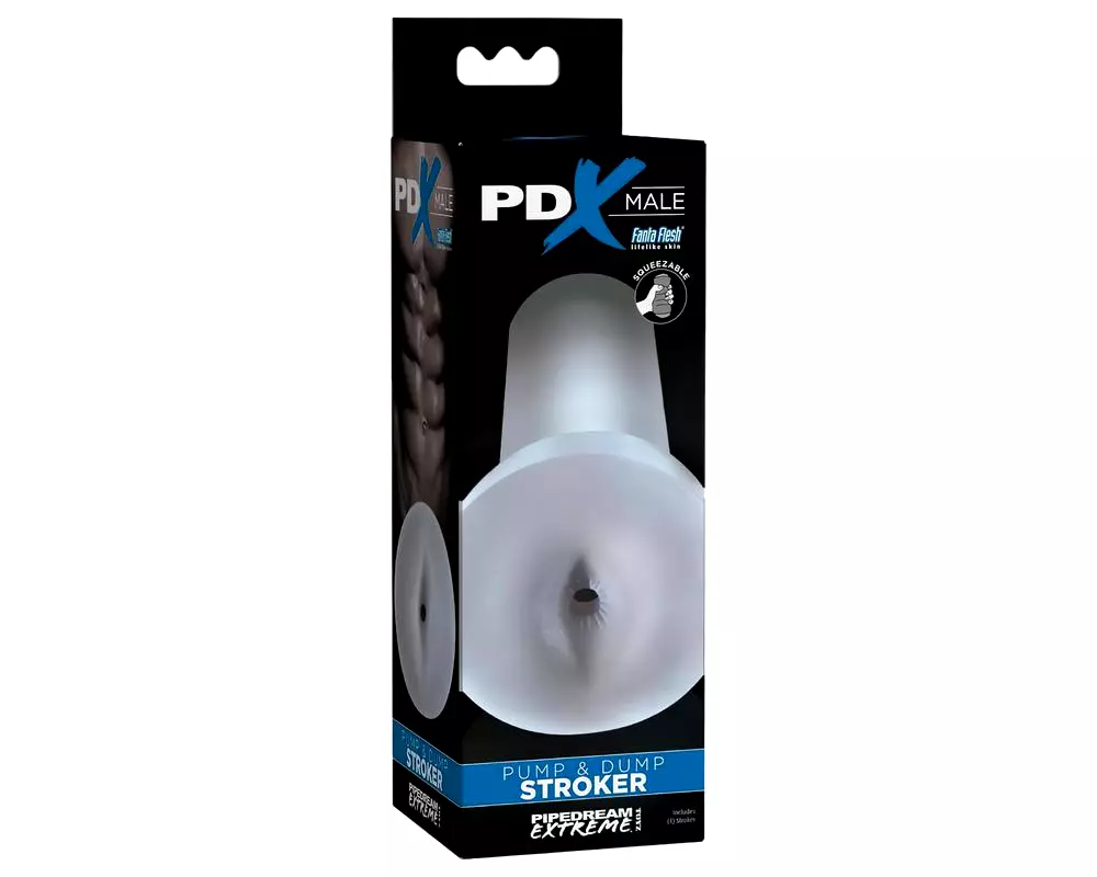 Pump & Dump - realistický umelý zadoček masturbátor (priehľadný) Pump & Dump - realistický umelý zadoček masturbátor (priehľadný)