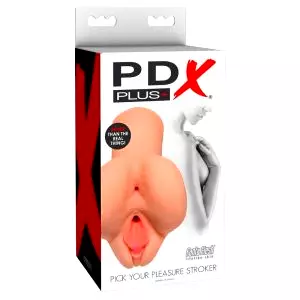 Vyber si svoje potešenie - 2v1 realistický masturbátor (prírodný)