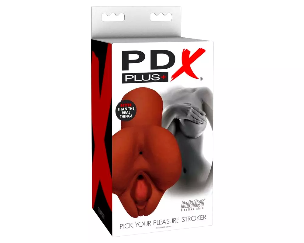 Vyber si potešenie - 2v1 realistický masturbátor (hnedý) Vyber si potešenie - 2v1 realistický masturbátor (hnedý)