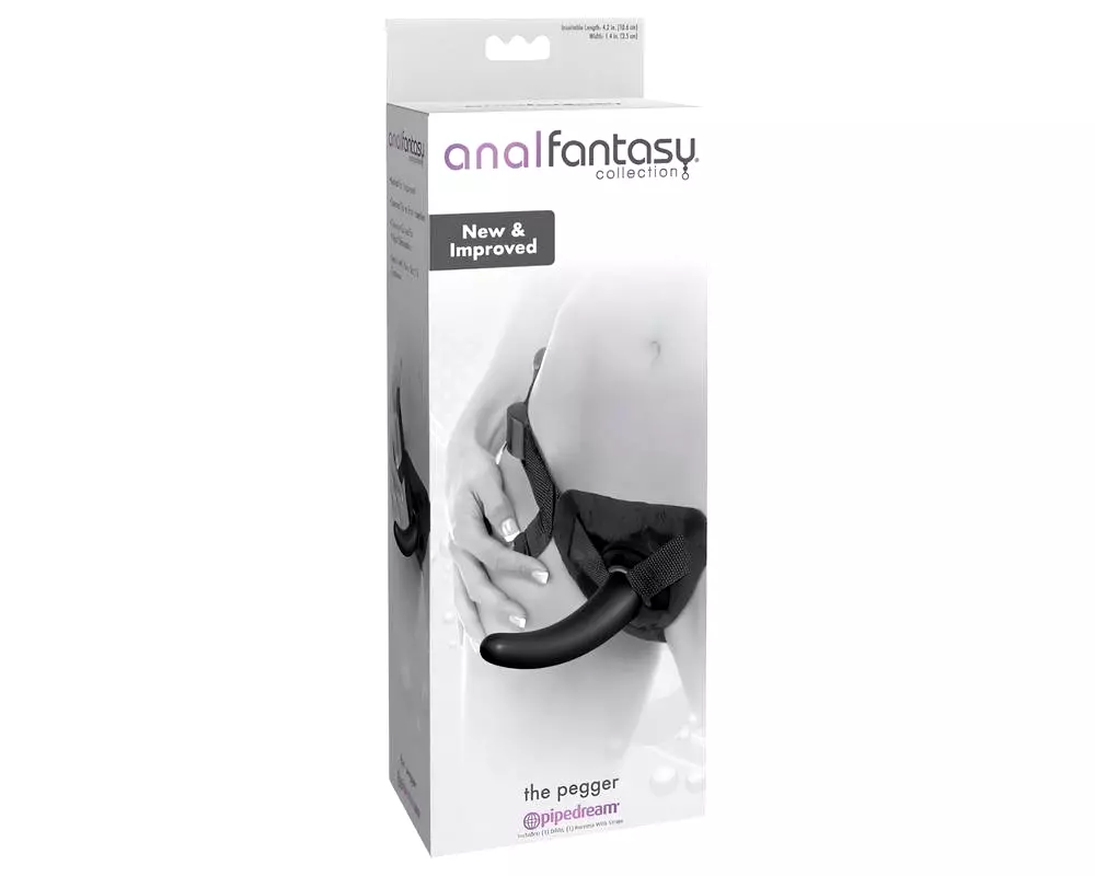 Analfantasy The Pegger - pripínateľné dildo (čierne) Analfantasy The Pegger - pripínateľné dildo (čierne)