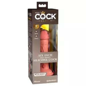 Elite 6 - realistické dildo s prísavkou (15cm) - naturálny vzhľad