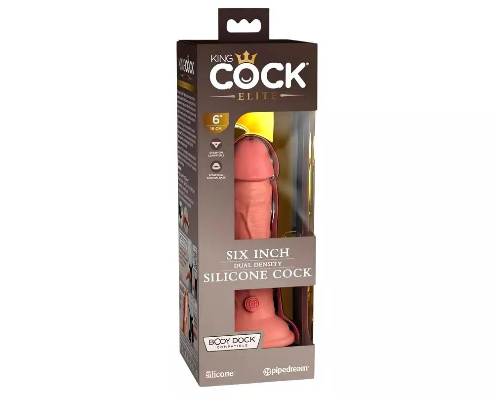 Elite 6 - realistické dildo s prísavkou (15cm) - naturálny vzhľad Elite 6 - realistické dildo s prísavkou (15cm) - naturálny vzhľad