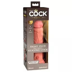 Elite 8 - realistický dildo s prísavkou (20cm) - prirodzená farba