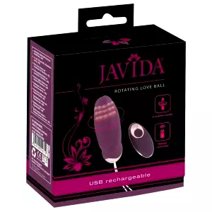 Rádiové vibračné vajíčko s rotujúcimi perličkami (fialové)