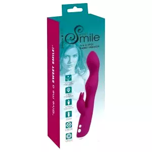 SMILE - flexibilný vibrátor s ramenom na klitoris a G-bod (fialový)