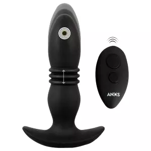 Rádiovo vibračný análny stimulátor (čierny)
