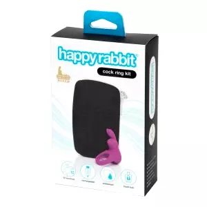 Sex Kit - vibračný erekčný krúžok s puzdrom (fialový)