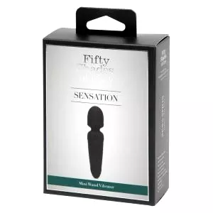 50 odtieňov sivej Sensation Wand - mini masér (čierny)