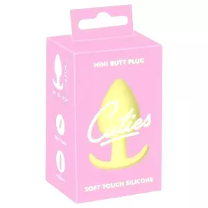 Žltý mini anál plug  silikón 3